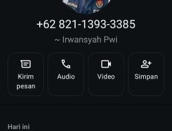 Waspada Penipuan, Oknum Catut Nama dan Foto Ketua PWI Kota Jambi.