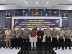 Kapolresta Jambi Tegaskan Komitmen WBK 2026 Usai Asistensi Tim RBP Polda Jambi.