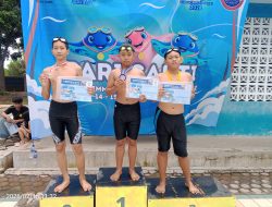 2 Atlet ” Media Swimming Club” Naik Podium 2 Dan 3 Di Renang Gaya Bebas Kaki Putra.